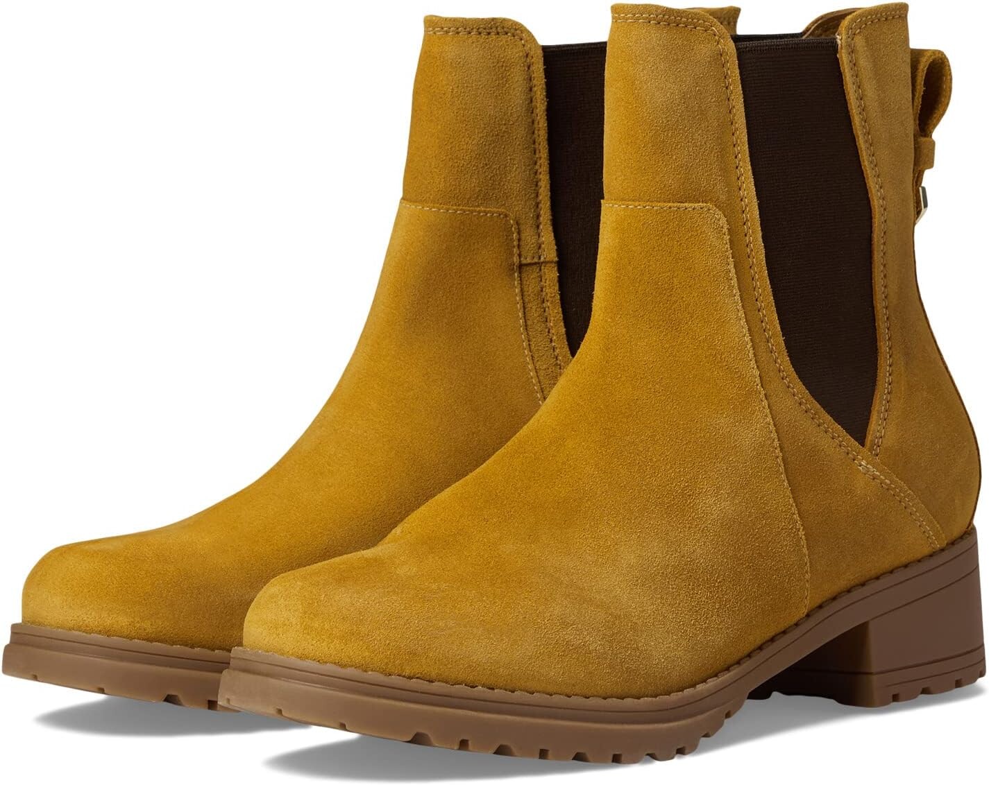 

Ботинки Cole Haan Camea Waterproof Chelsea Bootie, цвет Amber Suede