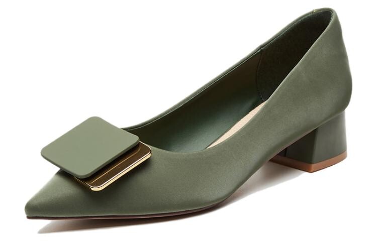 Туфли женские повседневные Women's Casual Shoes Women's Daphne, оливковый — фото 2