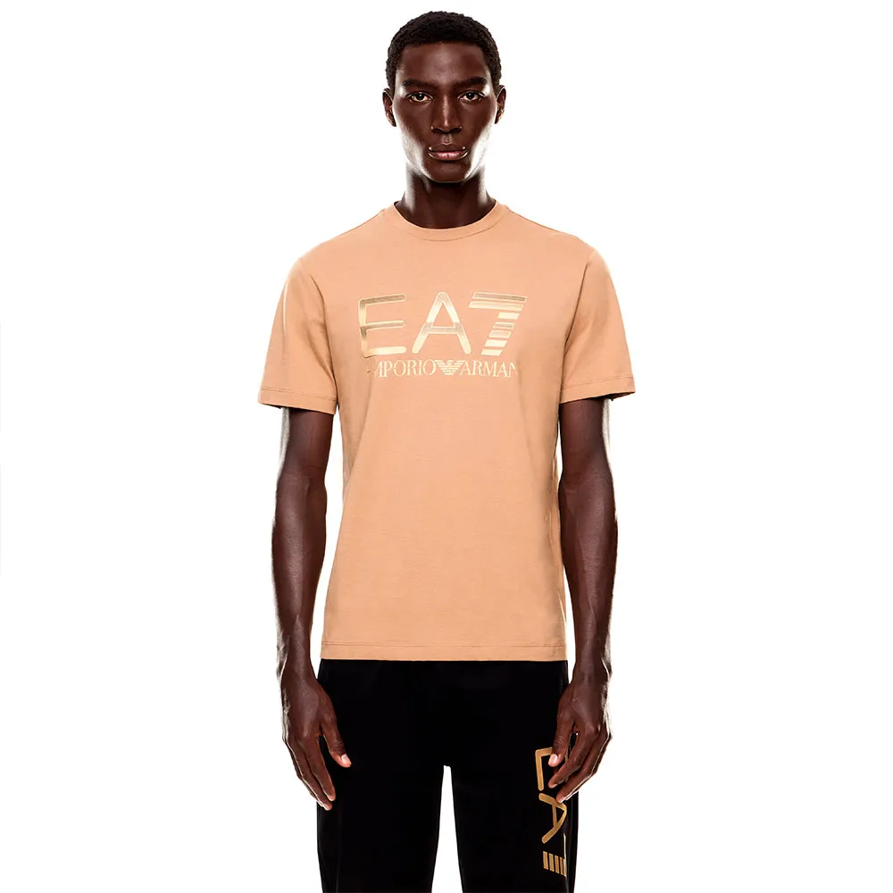 

Футболка с коротким рукавом EA7 EMPORIO ARMANI Train Logo Series Big Logo Ss, бежевый
