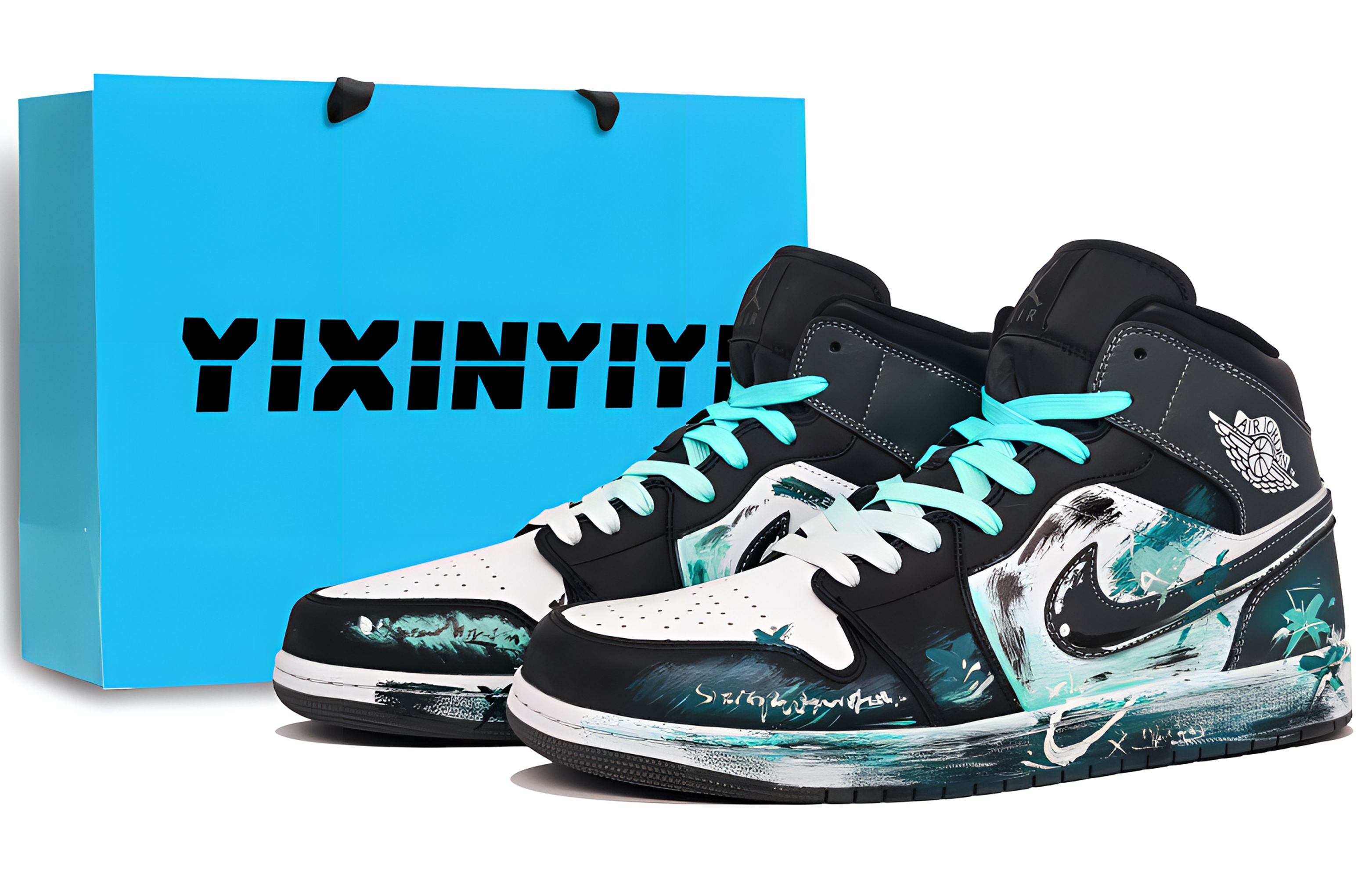 

Баскетбольные кроссовки Air 1 Abrasion Resistance Mid Top Vintage, мужские, цвет Lake Cyan Jordan, Lake Blue (Shopping Bag Included)