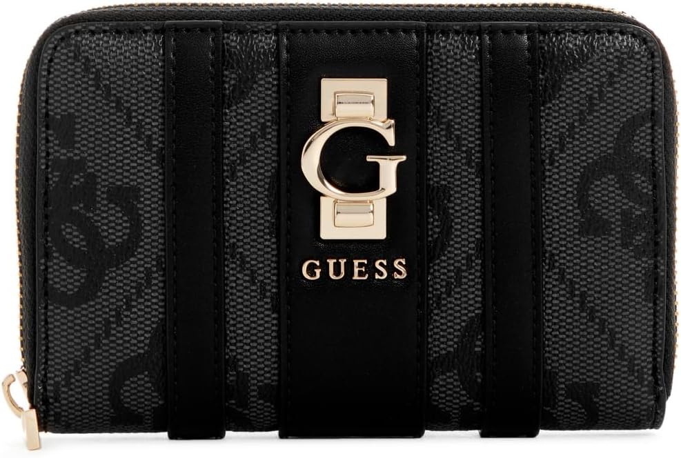 

Кошелек GUESS Erenia Medium Zip Around, Coal Logo