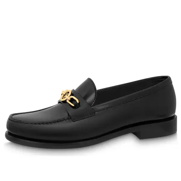 Кроссовки chess flat loafer shoes 'black' Louis Vuitton, черный