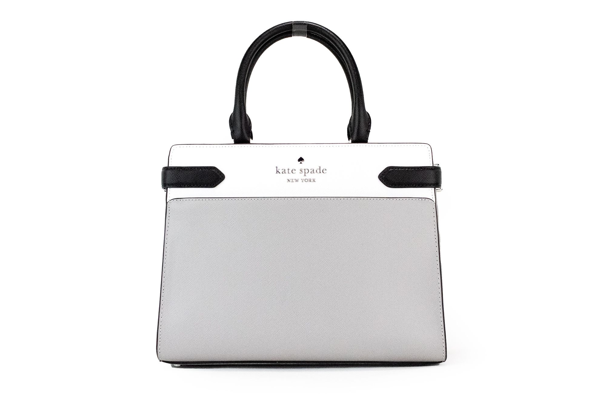 

Сумка-портфель через плечо Staci Nimbus Grey Colorblock Medium из кожи Kate Spade