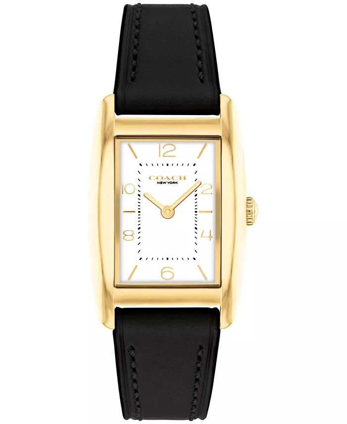 

Женские часы Reese из черной кожи, 24 мм COACH