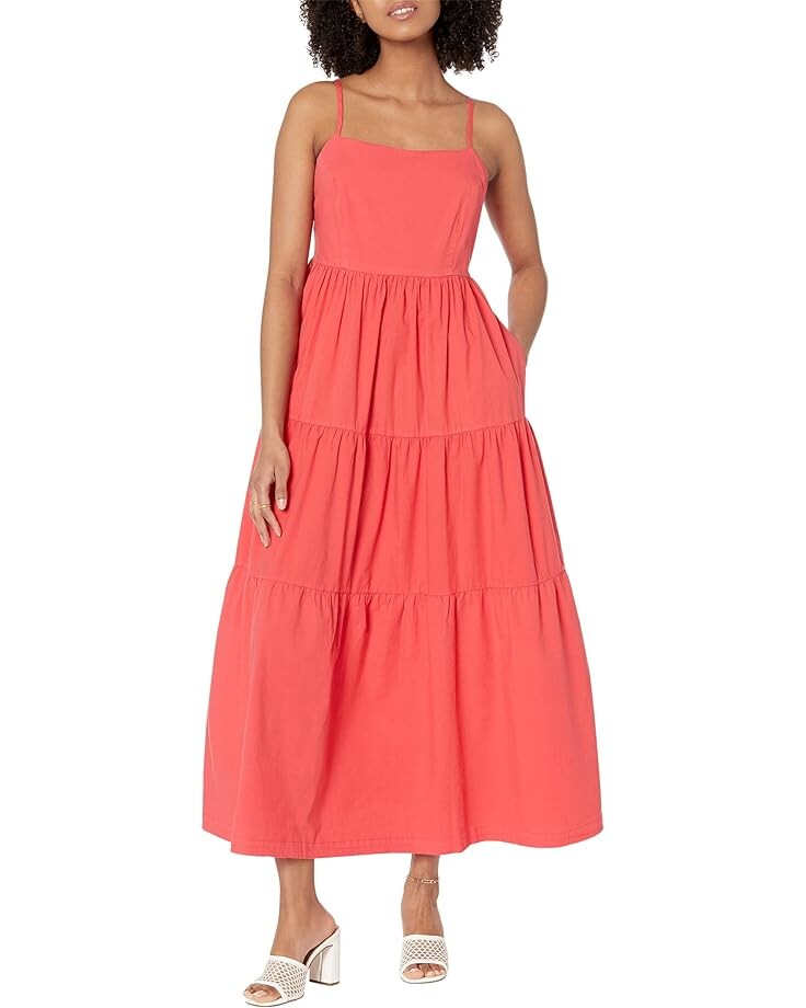 

Платье MONROW Poplin Maxi, цвет Fire Coral