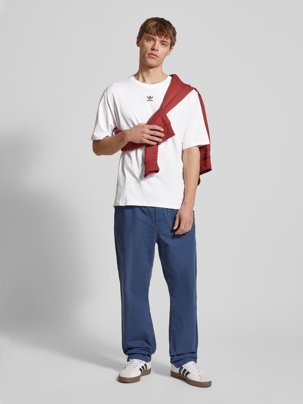 

Футболка с вышитой этикеткой adidas Originals, белый