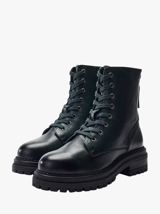 Onnay кожаные шнурованные ботинки до щиколотки Moda in Pelle, Dark Green — фото 2