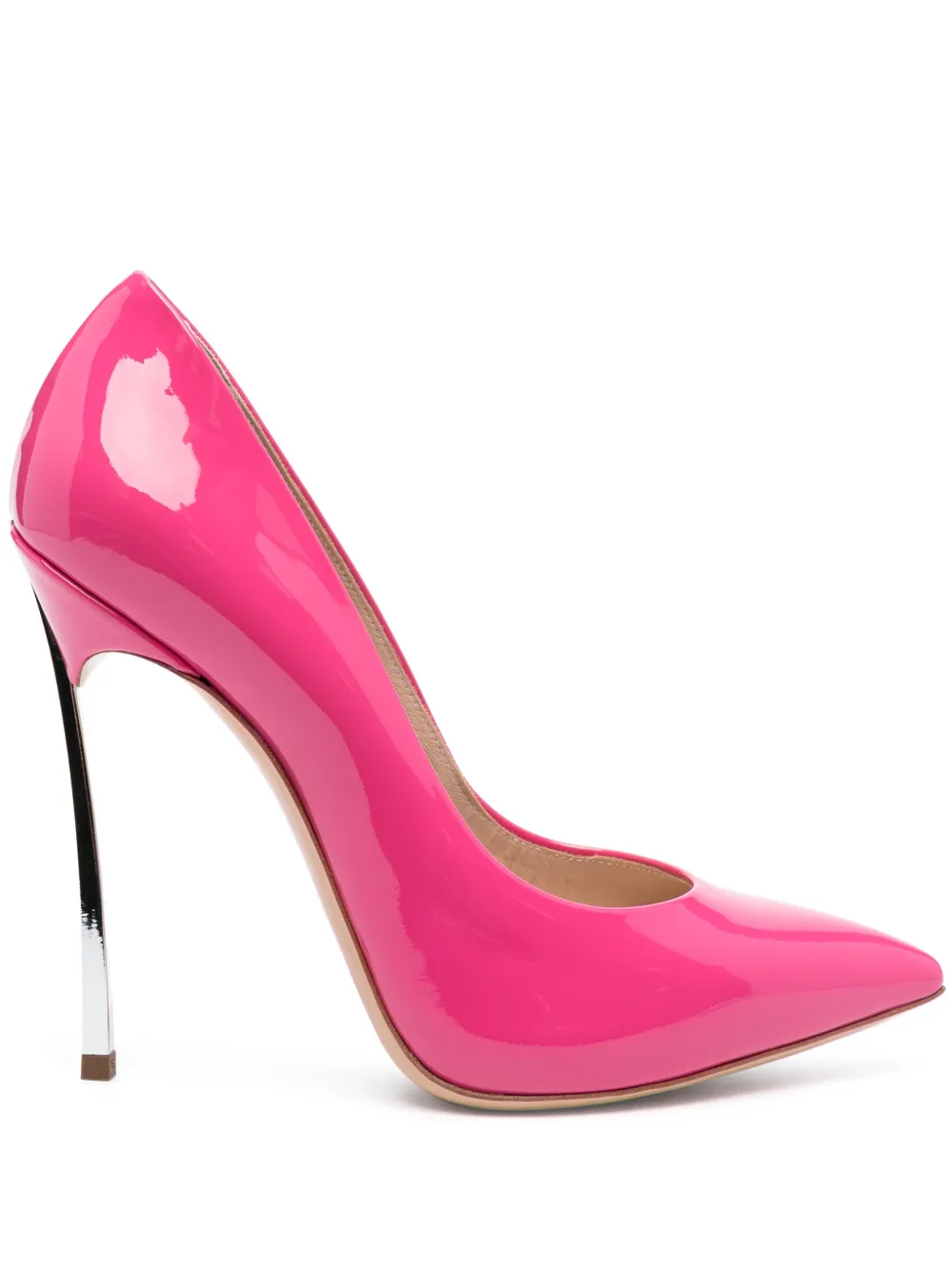 Лакированные туфли-лодочки Blade 120 Casadei, розовый
