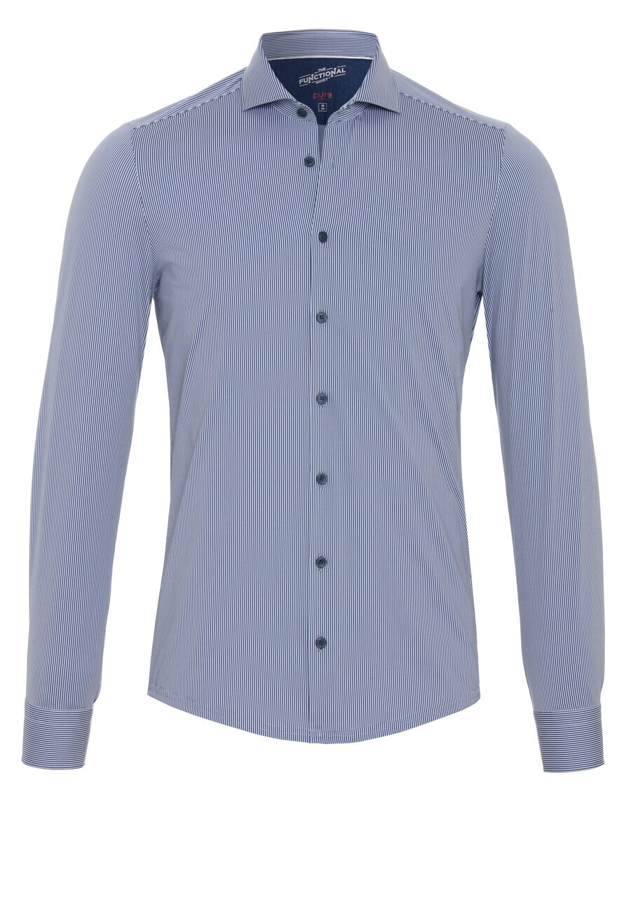 

Спортивная футболка PURE Slim fit Athletic Button Up, цвет Dusty blue/Dark blue