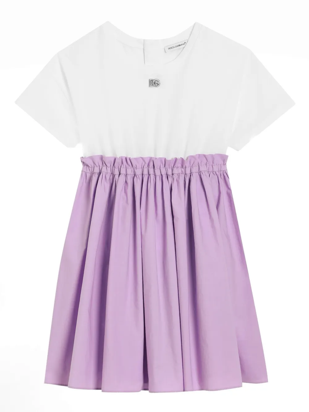 

Платье с логотипом DG Dolce & Gabbana Kids, белый