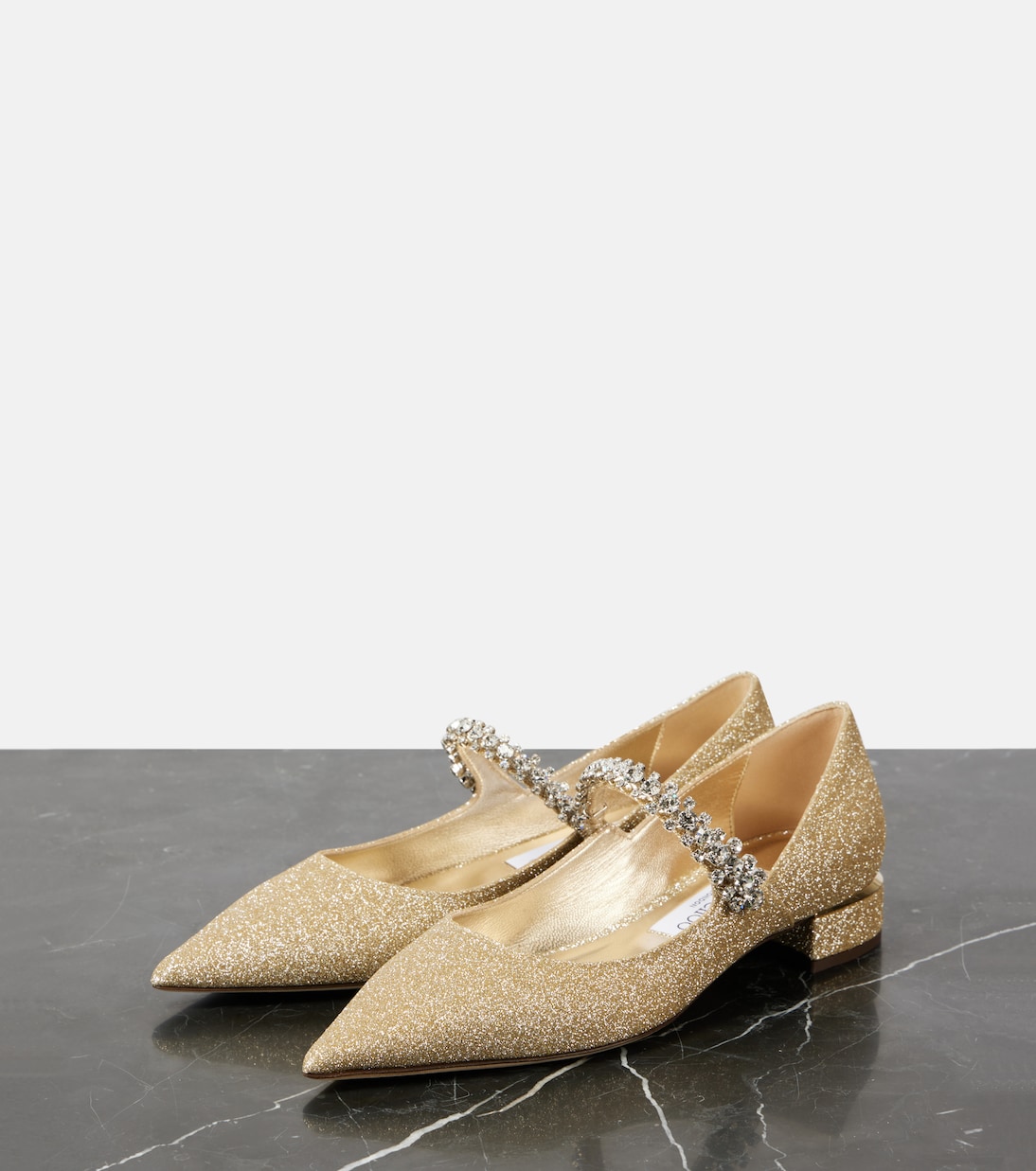 Туфли Мэри Джейн с блестками Bing Jimmy Choo, золотой — фото 4