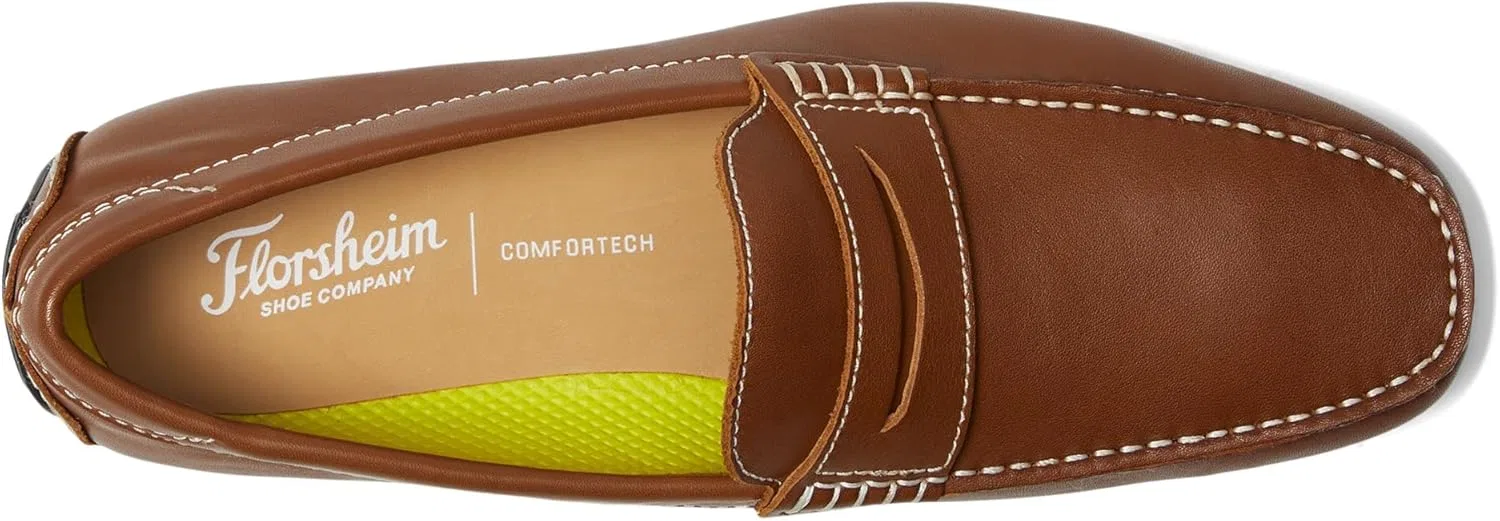 Лоферы Florsheim Motor Smooth Moc Toe Penny Driver, коричневый — фото 2