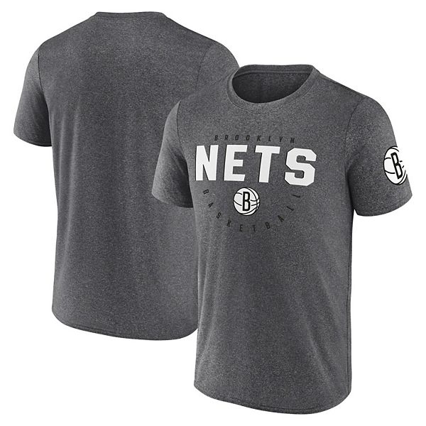 

Мужская футболка brooklyn nets block practice performance heather charcoal Unbranded