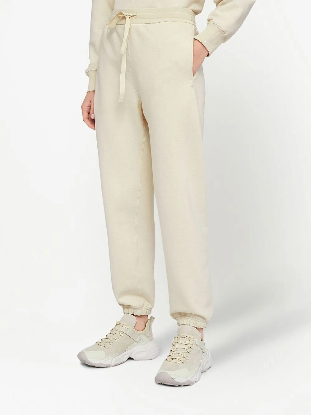 Спортивные брюки из джерси с кулиской JIL SANDER, нейтральный — фото 3