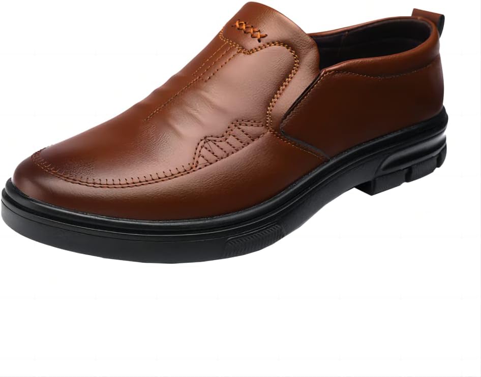 

Мужские классические туфли BORAMAX, стильные, комфортные, роскошные мягкие кожаные лоферы на подскальзывании для джентльменов, для свадеб, бизнеса, работы в офисе, повседневной и уличной носки, B-coffee