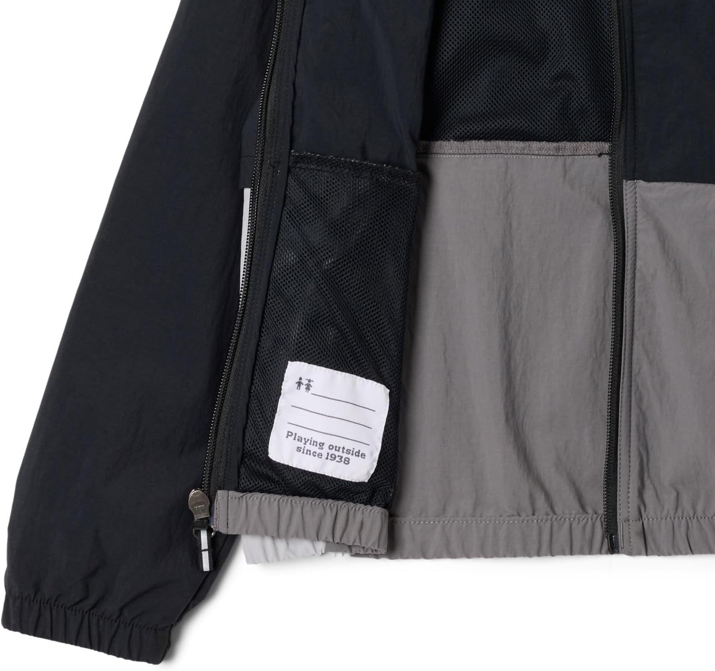 Columbia Girls Tabor Trail ветровка, Black/Columbia Grey/City Grey — фото 3