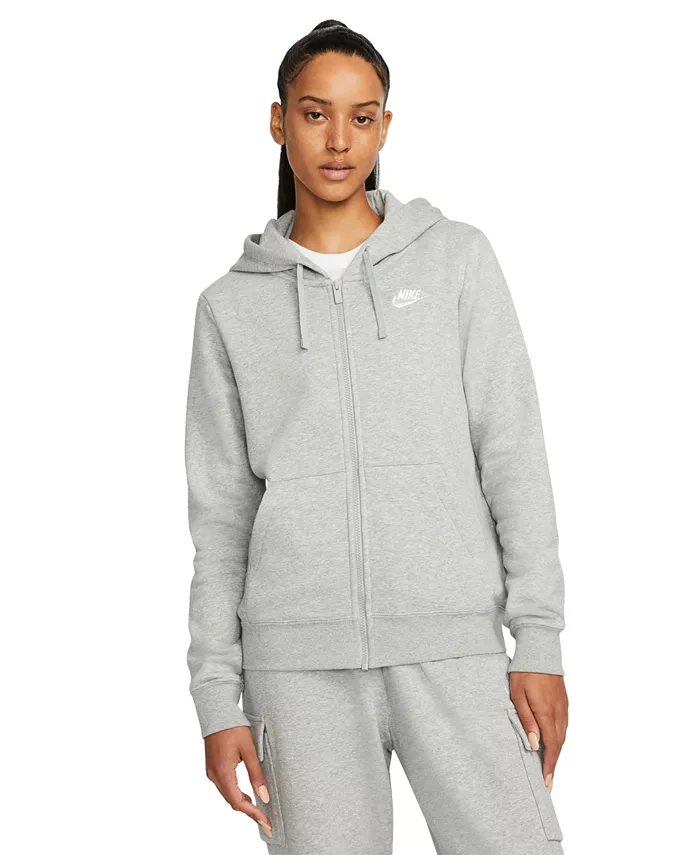 

Женская спортивная флисовая толстовка с капюшоном на молнии, размеры XS–3X Nike