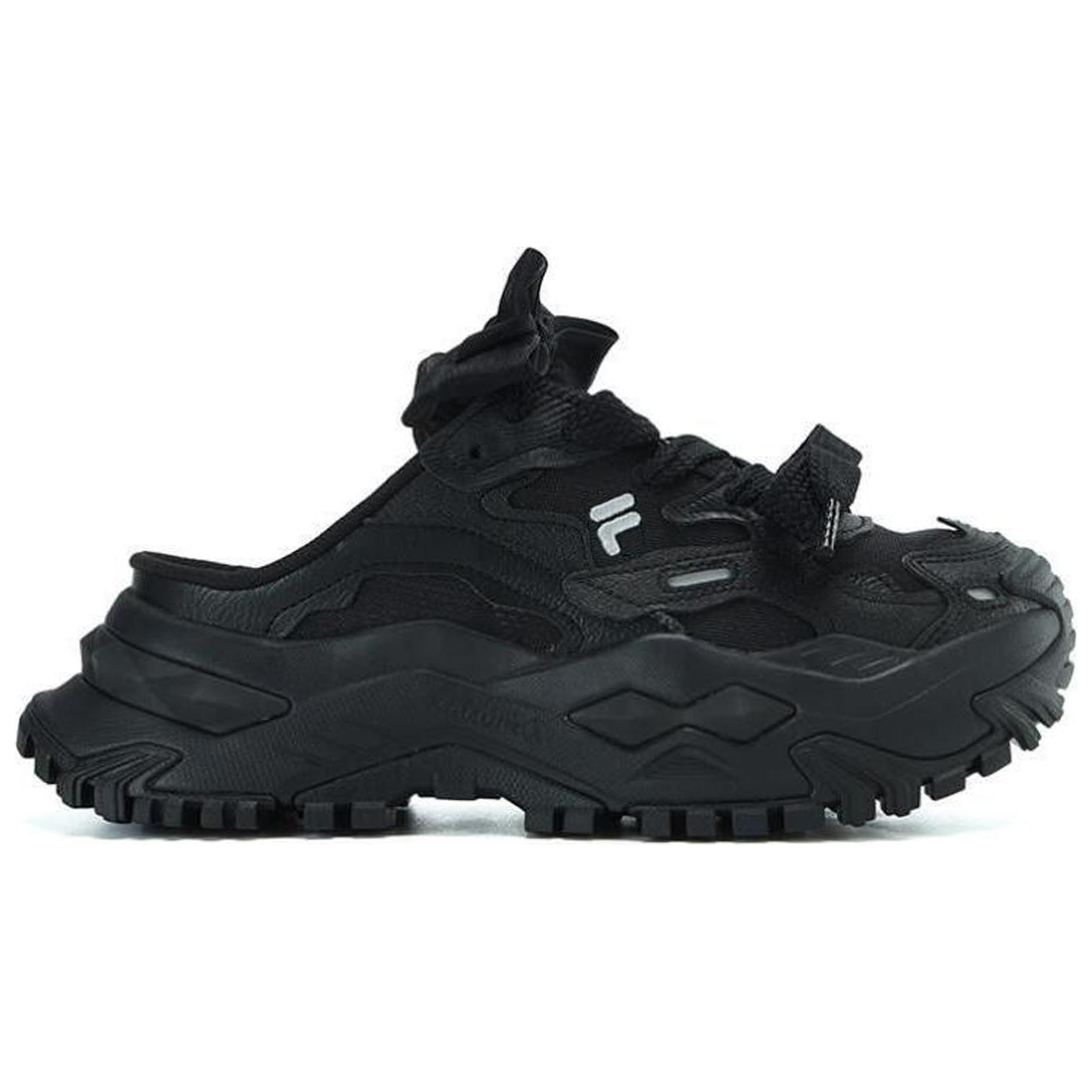 FILA FUSION Бьянко мюли женские 'Блэк' черные, цвет Black — фото 3