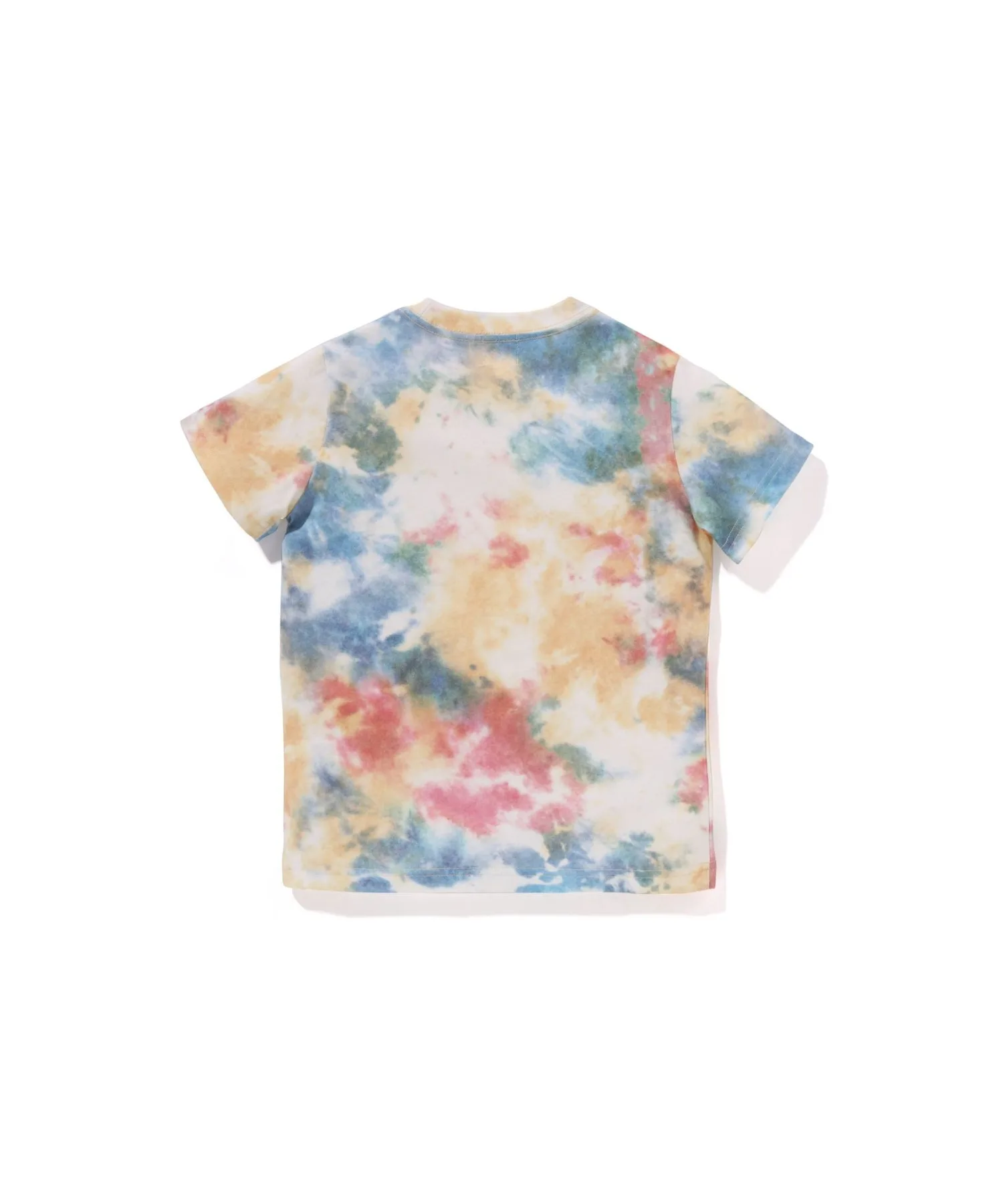 Детская футболка с тай-дай принтом COLLEGE TIE DYE TEE A BATHING APE зелёная — фото 3