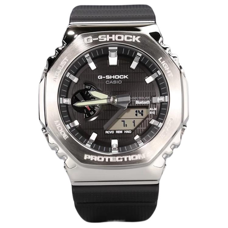 

Унисекс часы Casio GBM-2100-1A с двойным жидкокристаллическим и аналоговым дисплеем серые