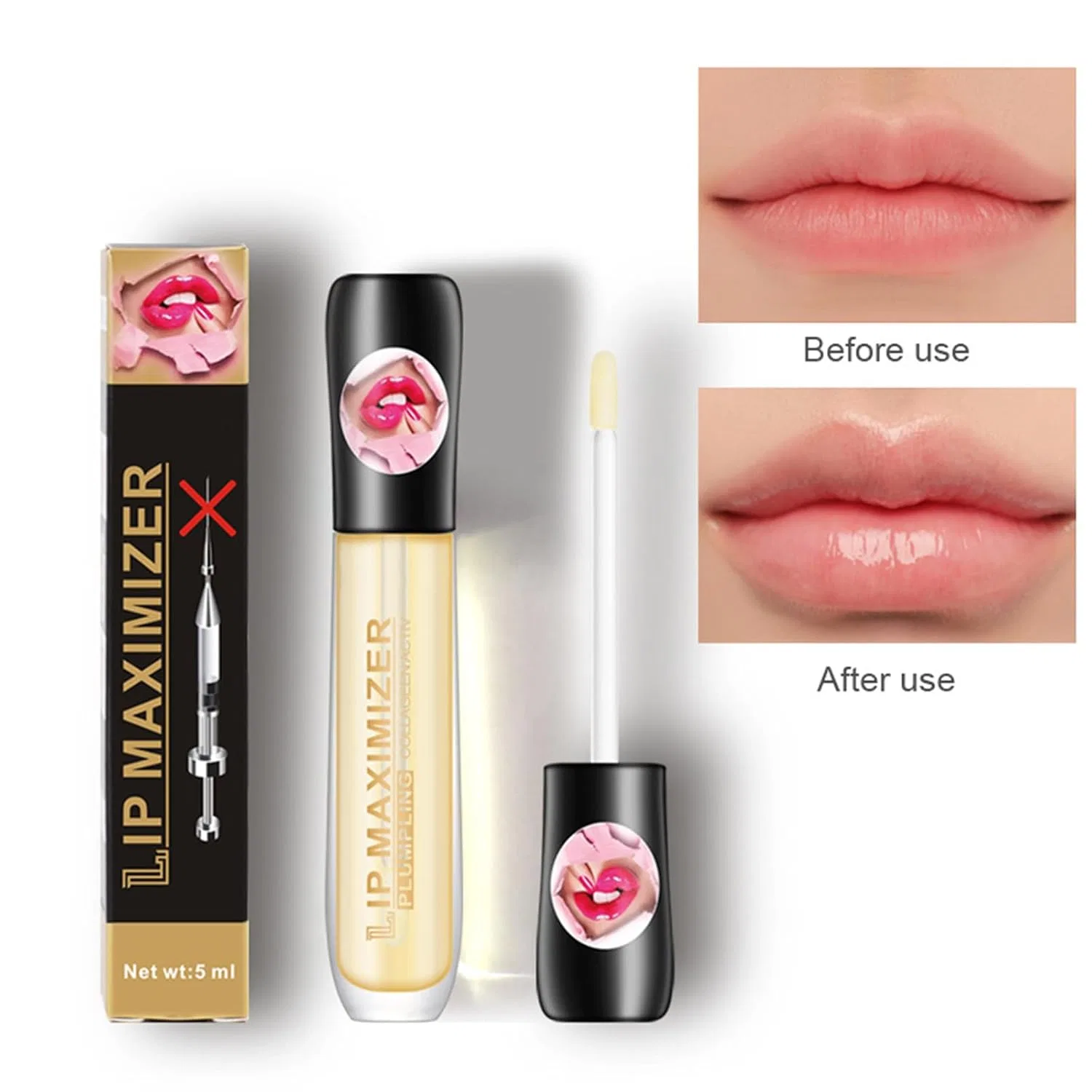 Сыворотка Beslibate — Натуральный бальзам для увеличения объема губ Lip Plumper, 5 мл — фото 3
