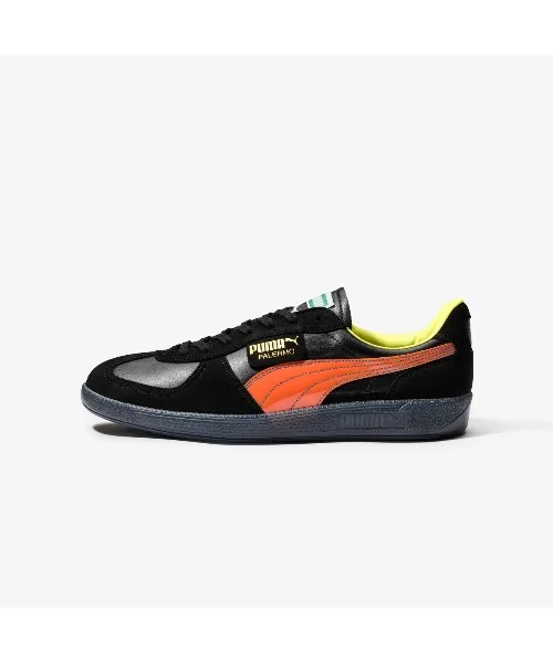 Мужские/женские кроссовки из натуральной кожи PUMA PALERMO MIJ KL SPORT чёрные — фото 4