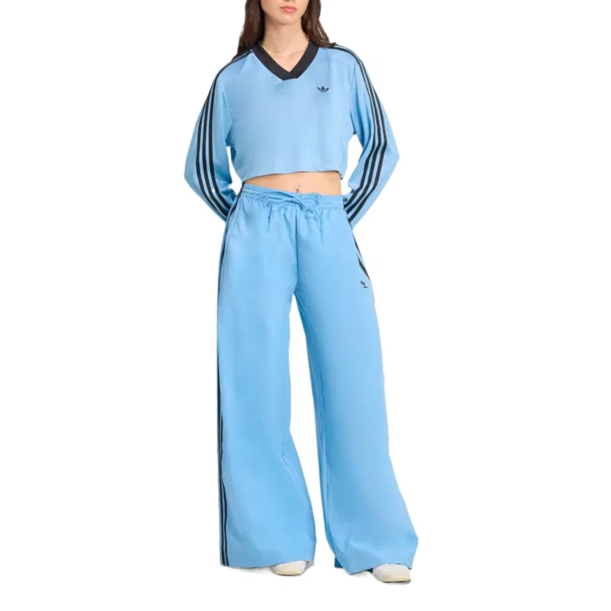 Футболка Adicolor Soccer с жаккардовым рисунком Adidas Originals серо-голубая — фото 3