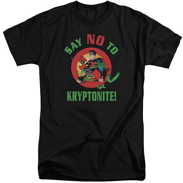

Футболка с принтом Superman say no to kryptonite adult tall Licensed Character