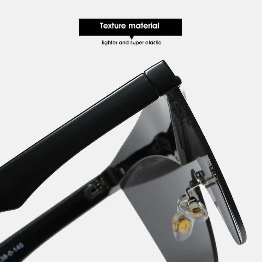 

Модные солнцезащитные очки без оправы для женщин и мужчин, цветные линзы, поликарбонатная оправа, повседневные, класса люкс, защита от УФ-излучения UV400 LVTFCO, C1