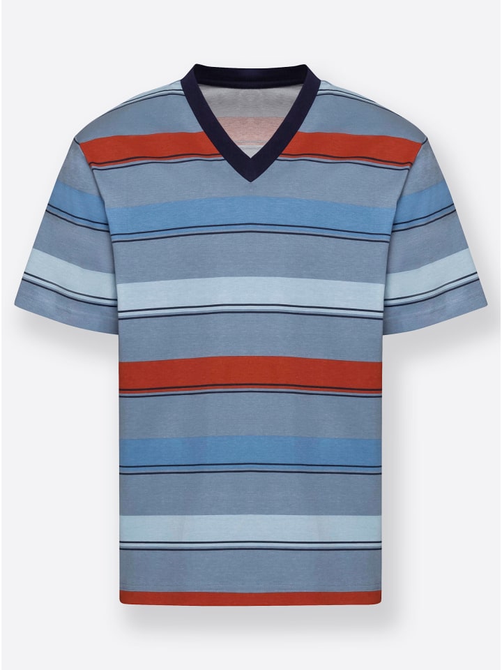 

Sieh an! Короткие шорты в темно-синюю и красную полоску