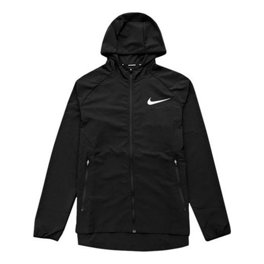 

Куртка quick-drying sports windbreaker hooded jacket 'black' Nike, черный