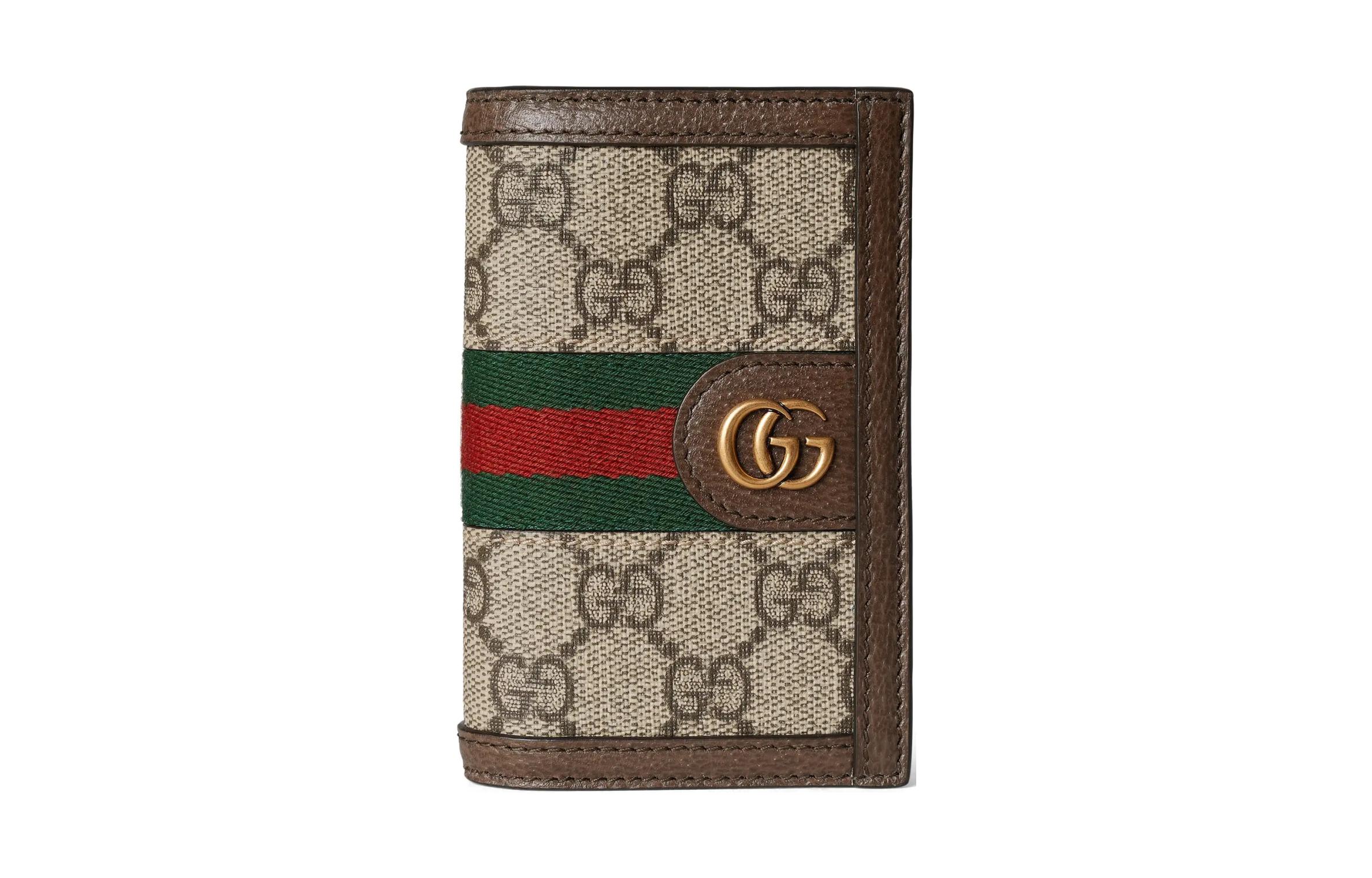 

GUCCI Кожаный картхолдер Ophidia Canvas