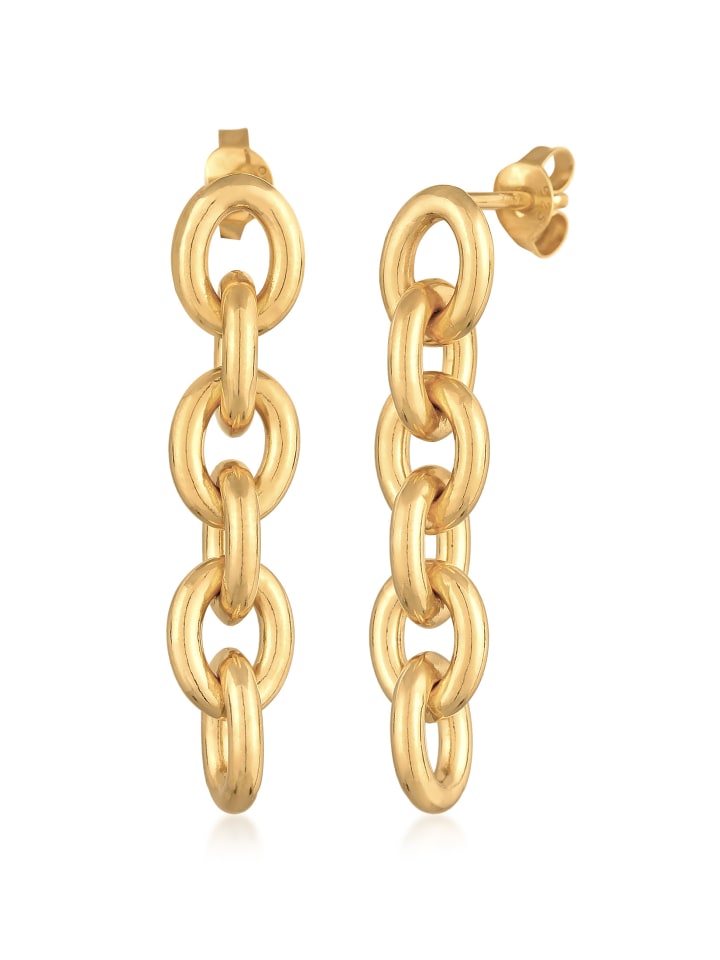 

Elli Серьги из серебра 925 пробы с золотым покрытием