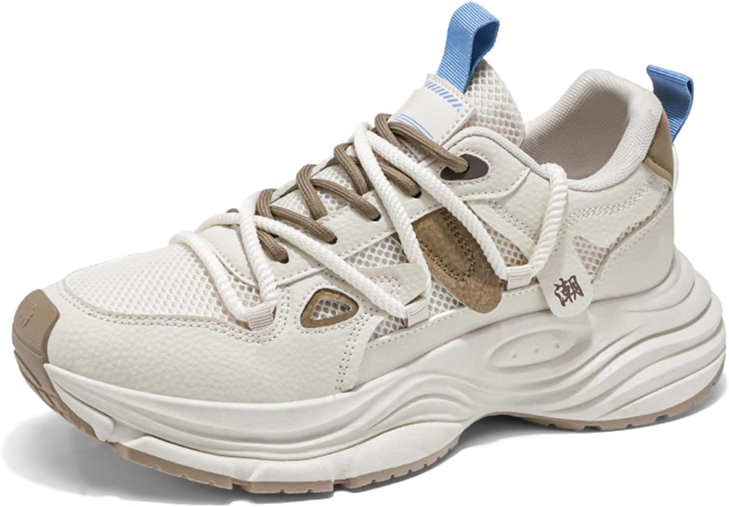 

Мужские кроссовки GSIGUL для бега по шоссе, тенниса и ходьбы, нескользящие повседневные спортивные кроссовки для тренажерного зала, бежевый