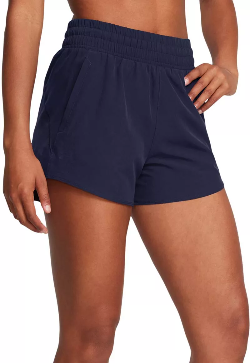 

Женские шорты Under Armour Vanish 3 дюйма, цвет Midnight Navy/Mid Navy