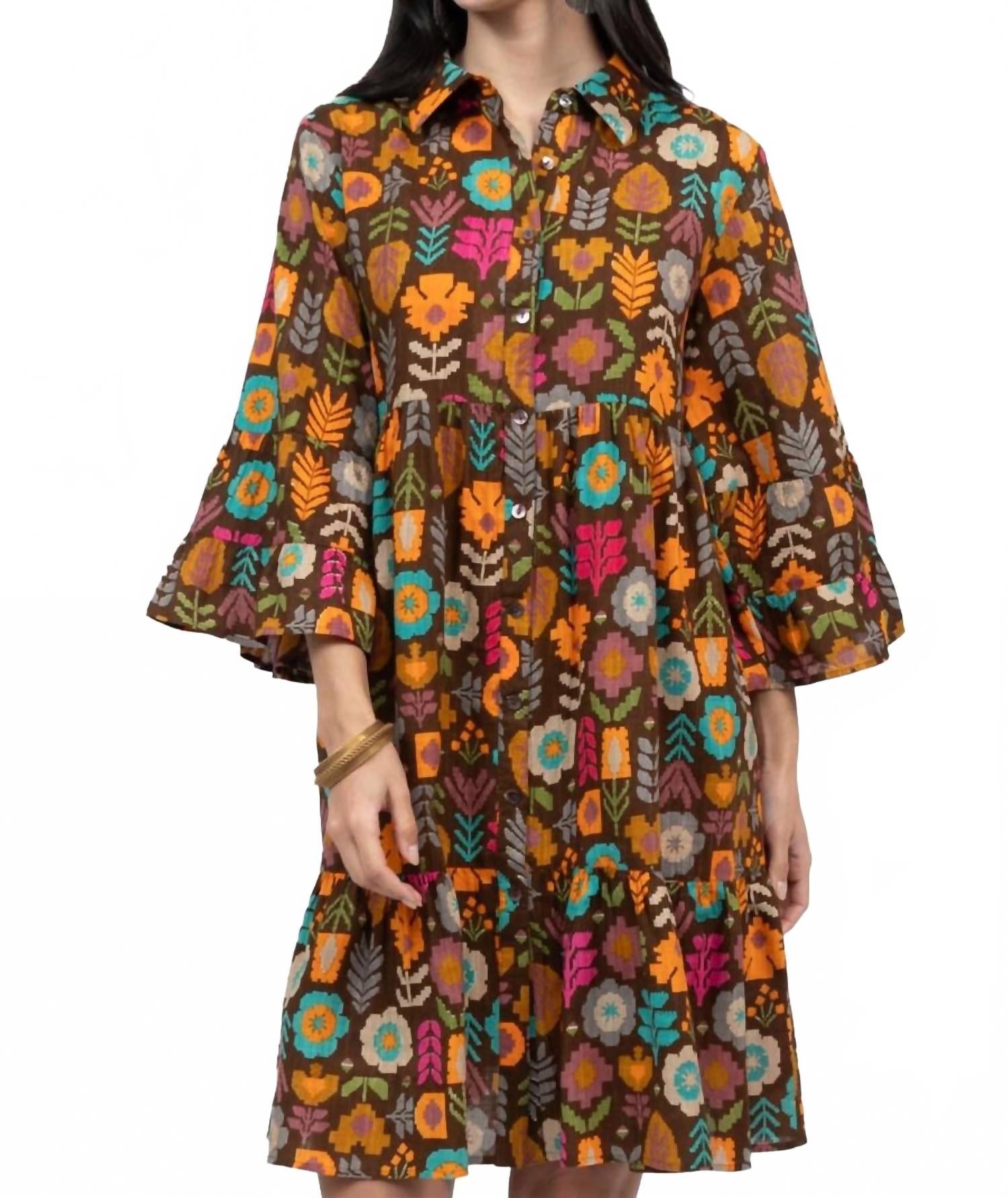 

Платье Swiss Miss в разноцветном принте Ivy Jane, мультиколор