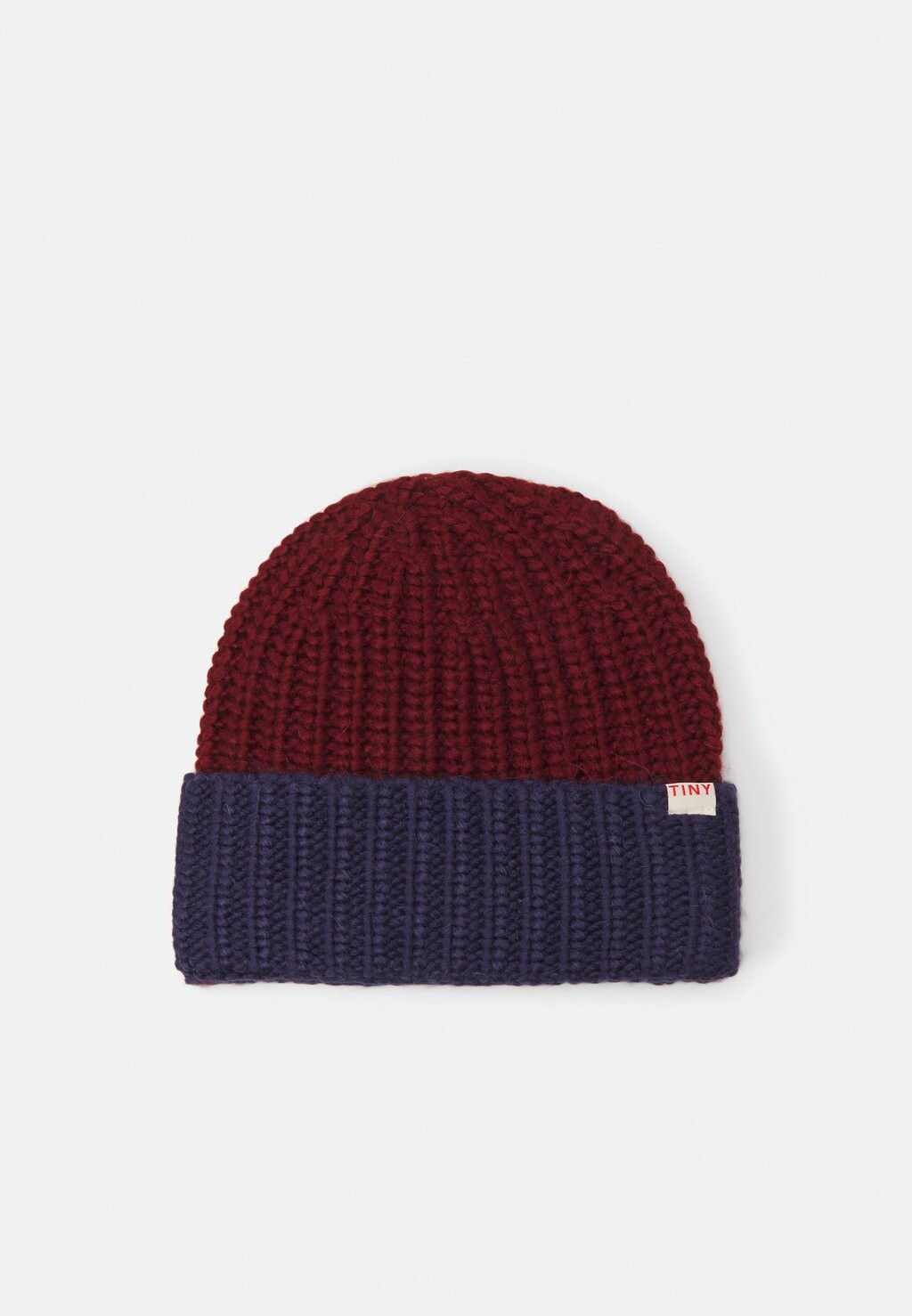 

Шапка Color Block Beanie Unisex TINYCOTTONS, цвет maroon/navy