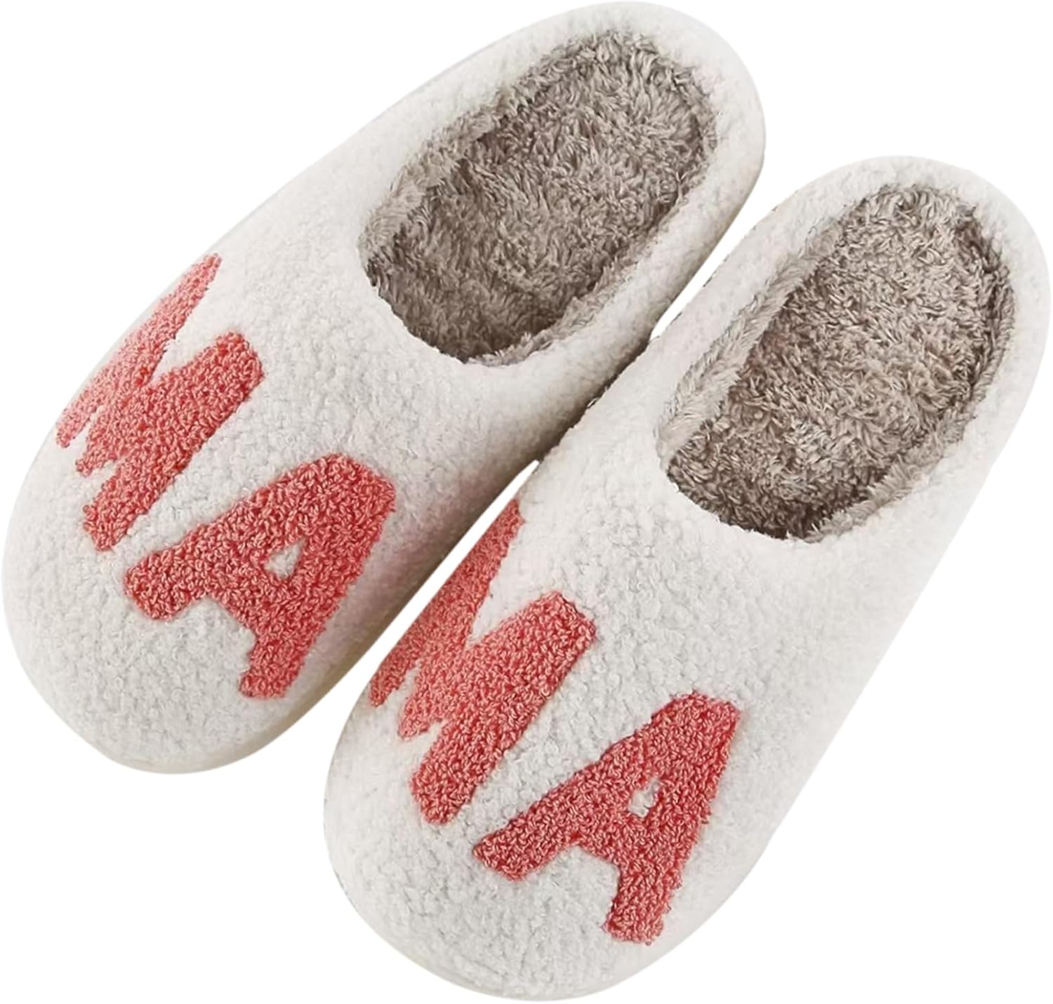 

Тапочки с тыквой на Хэллоуин для женщин и мужчин, милые мультяшные тапочки с плюшевой подкладкой и комфортной мемори-пеной Ussolyw, Mama