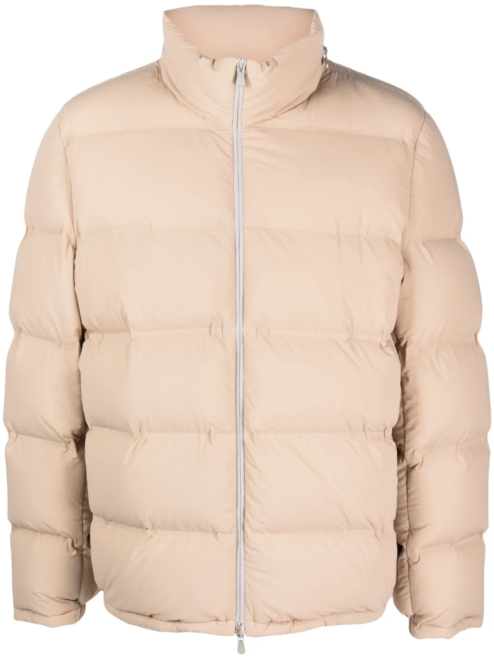 

Пуховик с воротником-воронкой Brunello Cucinelli, бежевый