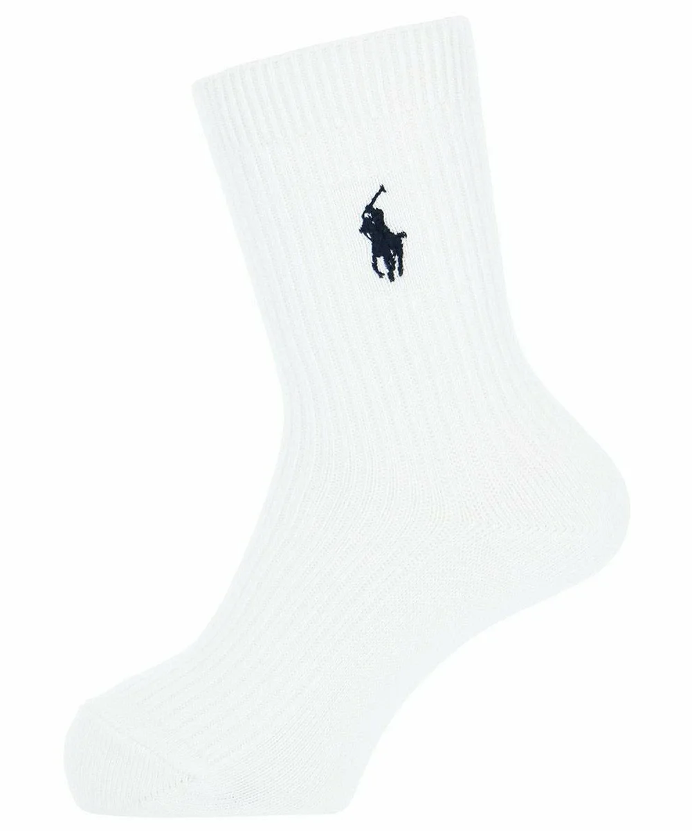 Детские ребристые носки POLO One Point Polo Ralph Lauren, 90. White