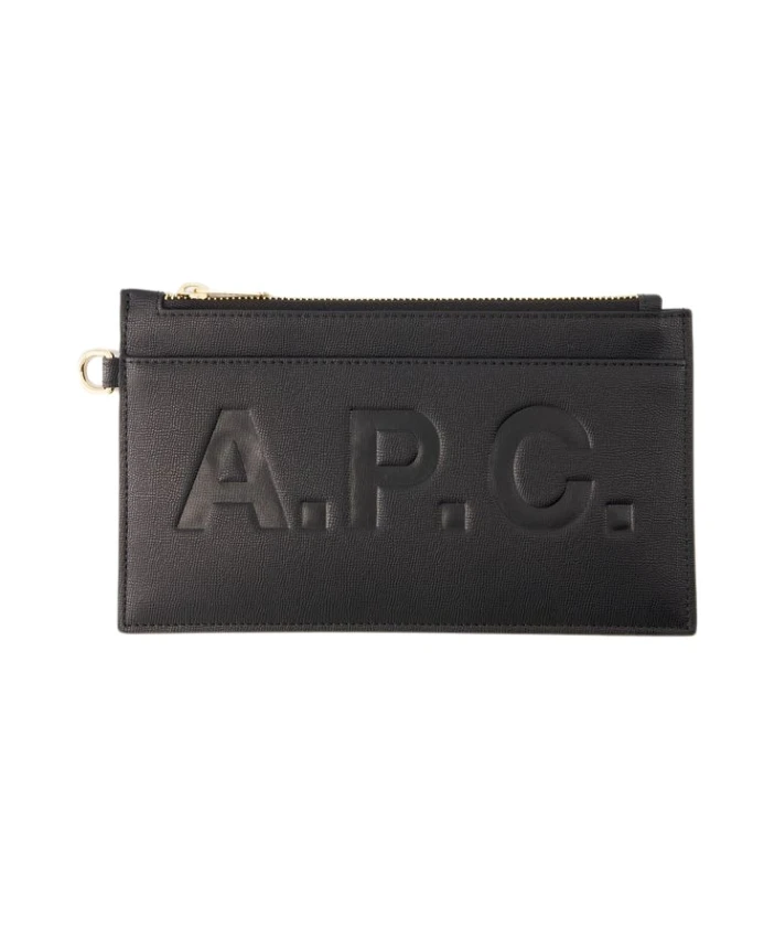 

Синтетический рыночный клатч A.P.C., черный