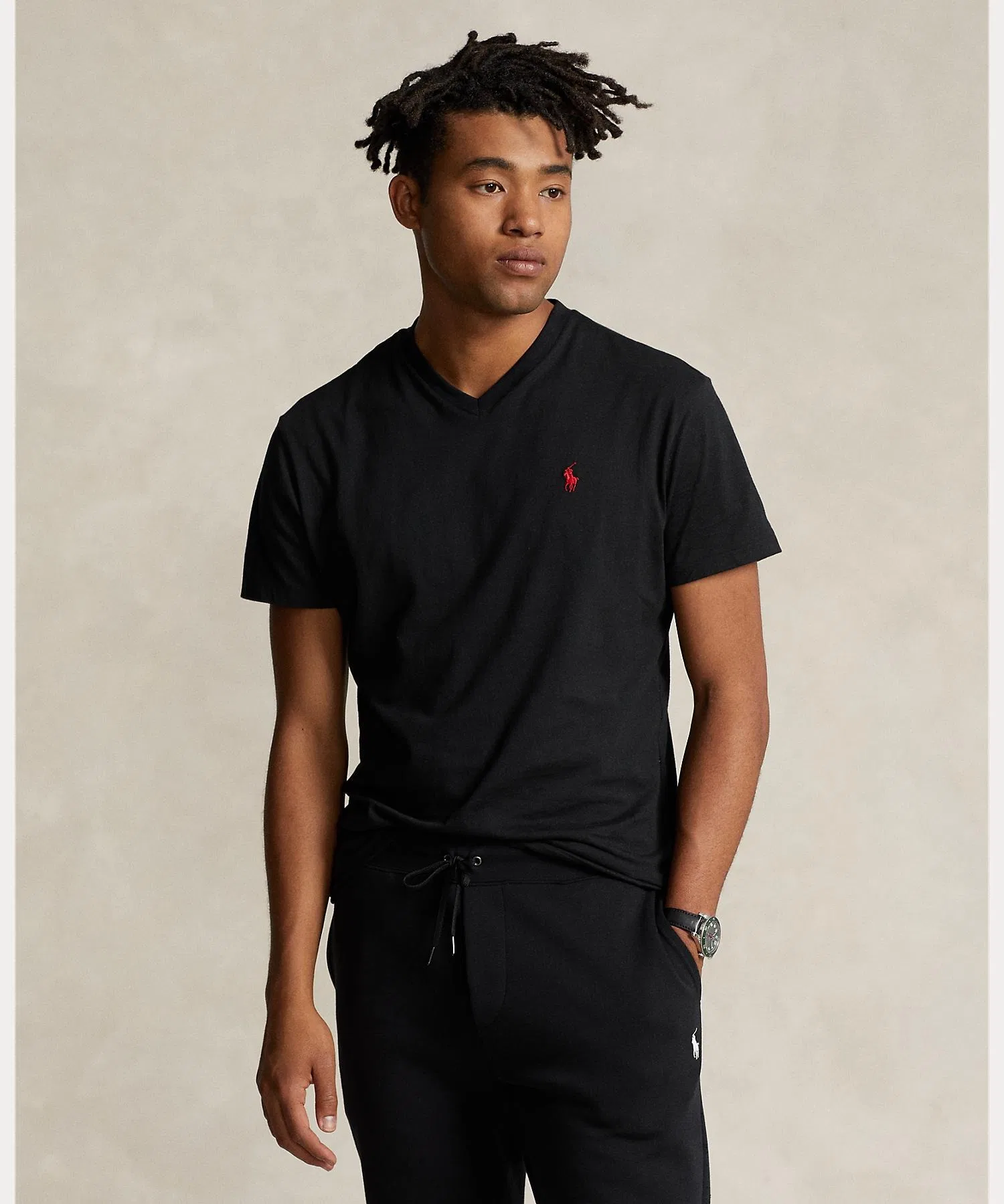 Мужская футболка POLO RALPH LAUREN с V-образным вырезом