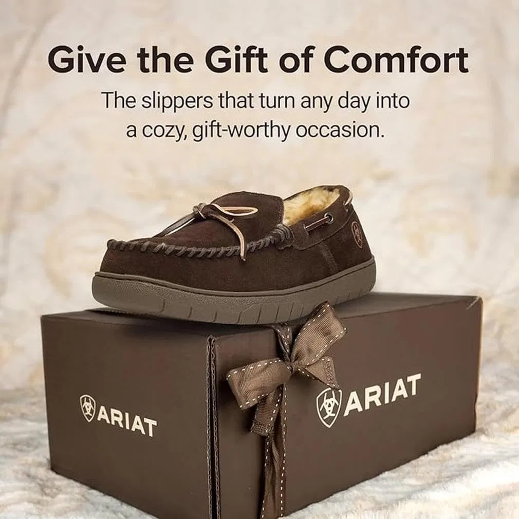 Мокасины из натуральной замши, ARIAT, темно-коричневый — фото 4