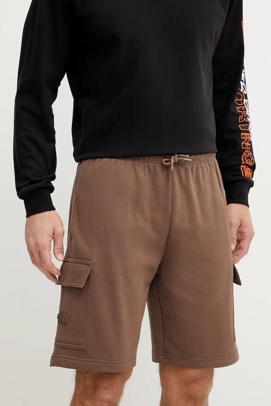 

Хлопковые шорты The North Face, коричневый