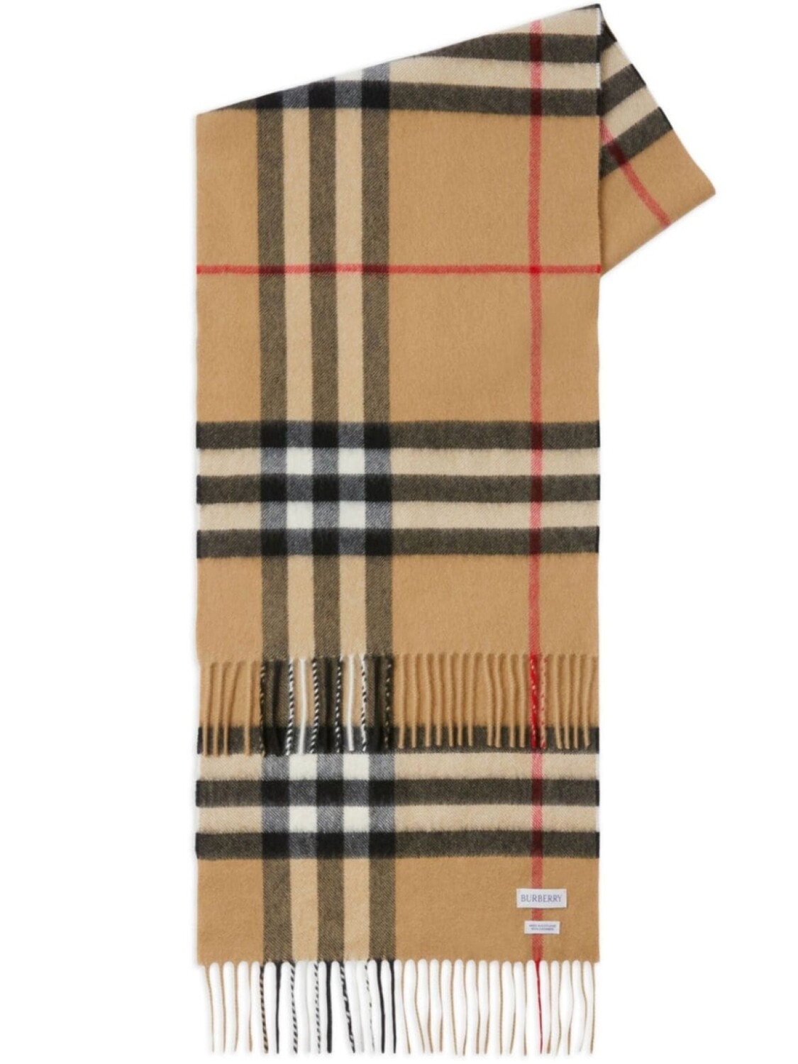

Burberry кашемировый шарф в клетку Vintage Check, коричневый
