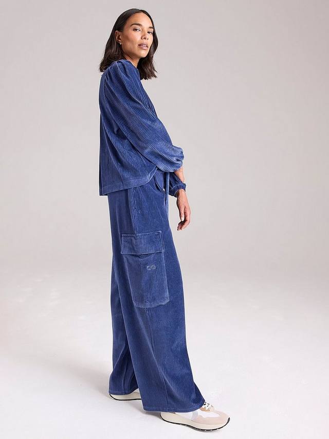 

Широкие брюки из вельвета marley Cape Cove, темно-синий