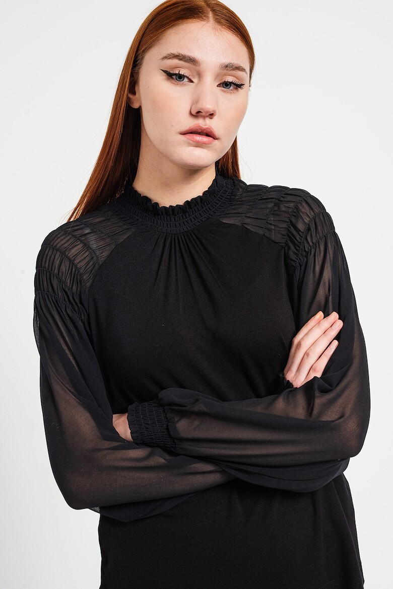 

Блузка с воздушными рукавами Esprit, черный