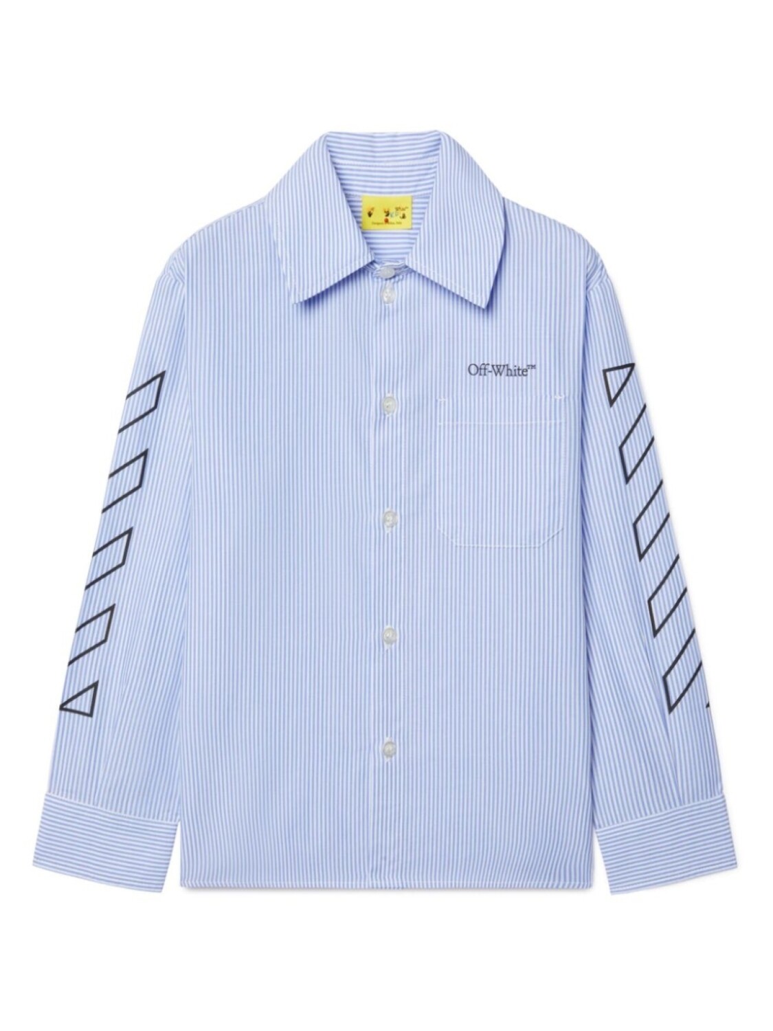 

Off-White Kids рубашка Bookish, синий