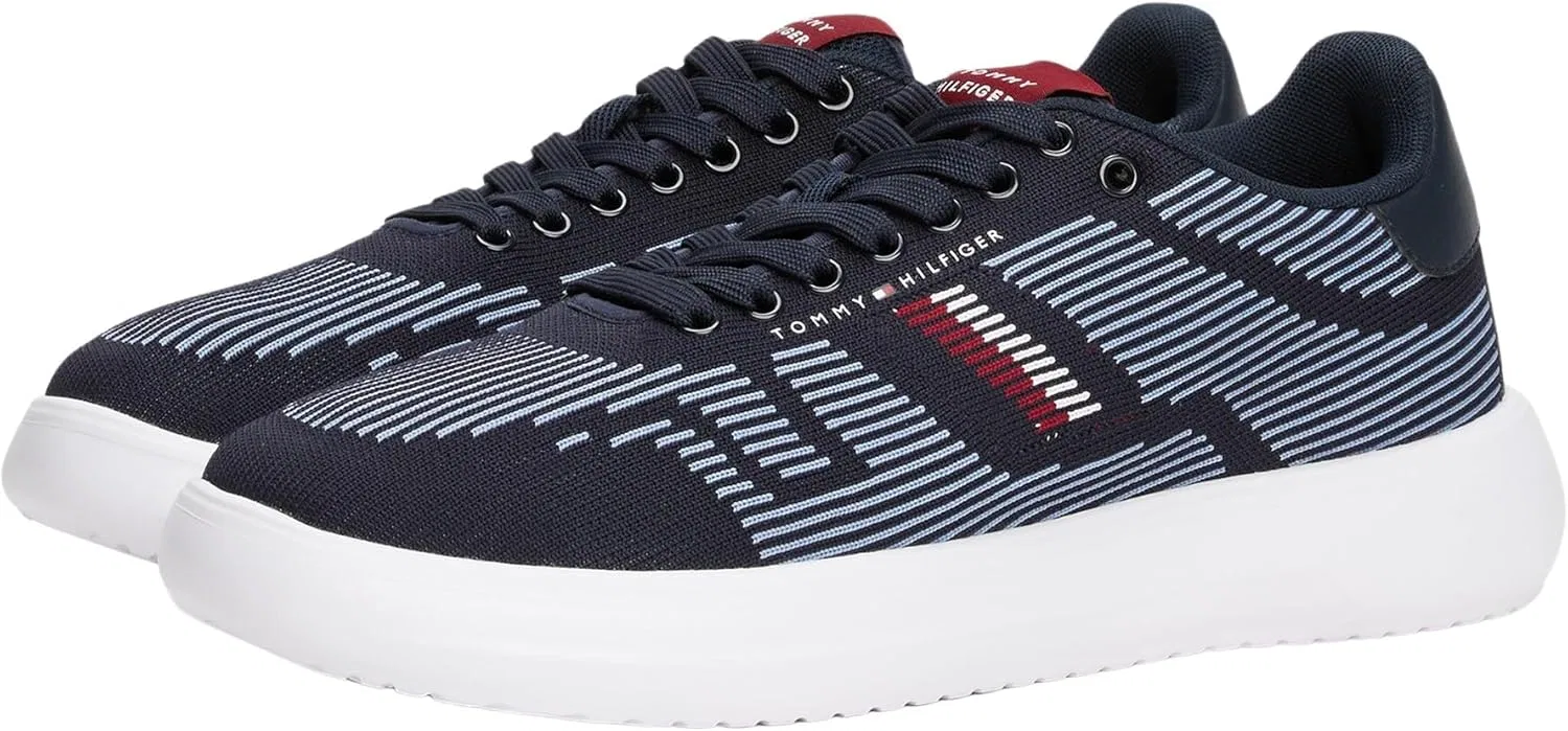 Tommy Hilfiger Кроссовки Herren Cupsole Modern Knit с логотипом, Blue Desert Sky — фото 3