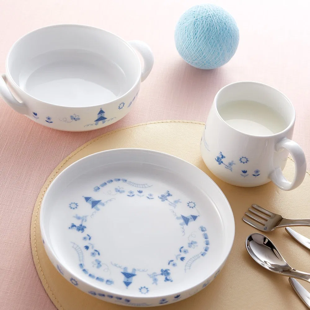 Детский набор посуды Noritake «Light Step» из 4 предметов, синий — фото 4